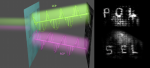 Polarization selective beam shaping using nanoscale dielectric metasurfaces