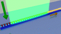 Tunable on chip optofluidic laser