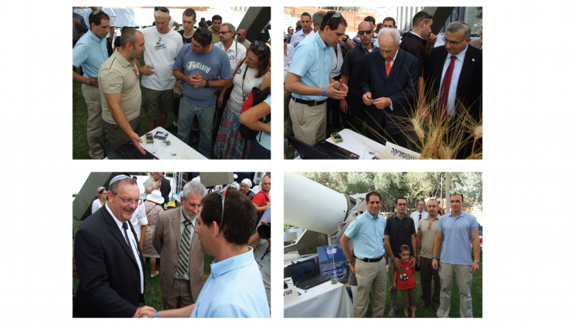 Uriel Levy's group presented in the annual Presidential Residence "Sukkot" Science Fair.